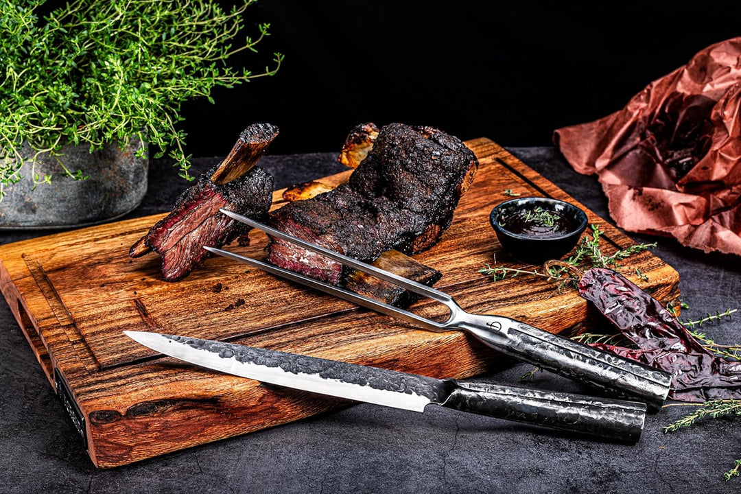 Forged Brute/Intense Fleischgabel 32cm, in Holzkiste