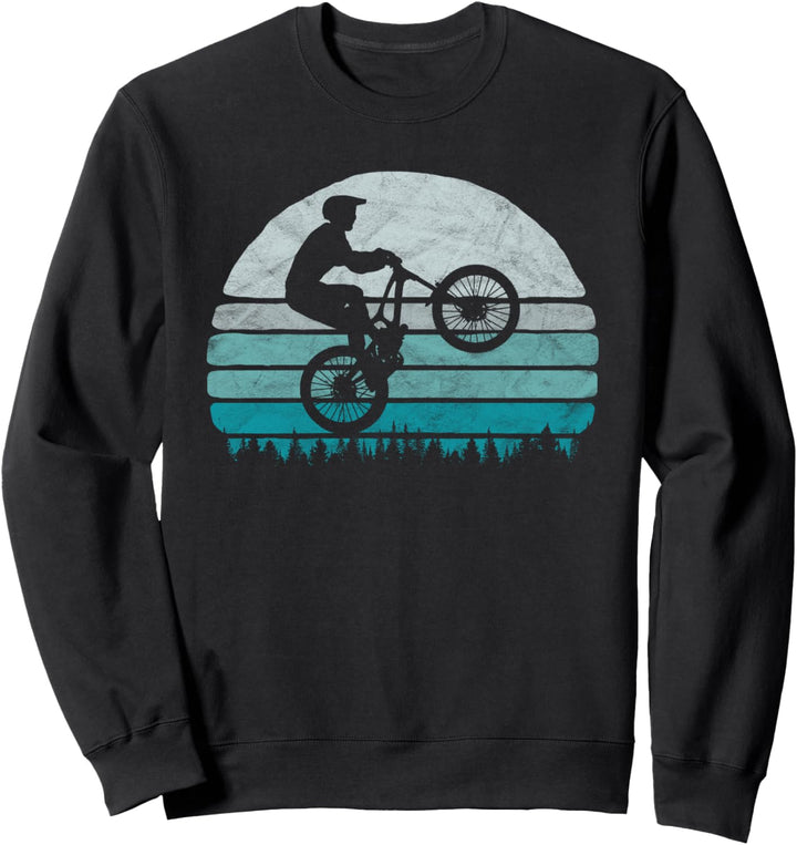 Vintage Mountain Bike & Eighties Sun MTB 80s Vibe Sweatshirt
