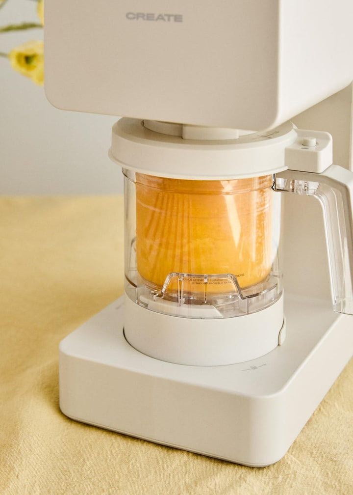 CREATE ICE CREAM MAKER STUDIO / Multifunktions-Eismaschine, 600 ml, 3 Schalen gebrochenes Weiss/Magn