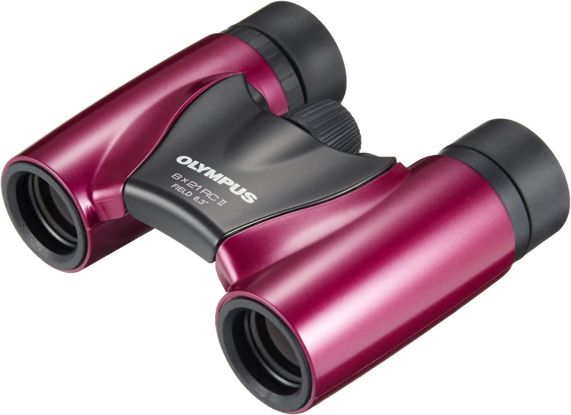 Olympus 8x21 RC II Fernglas mit Tasche Magenta, magenta