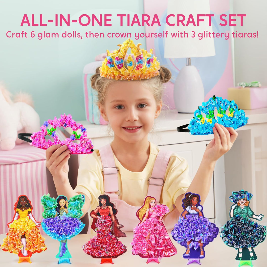 Klever Kits Poke-in Art Modemodelle, Prinzessinnen, sauberer Spass für Kinder, DIY-Bastelsets, kreat