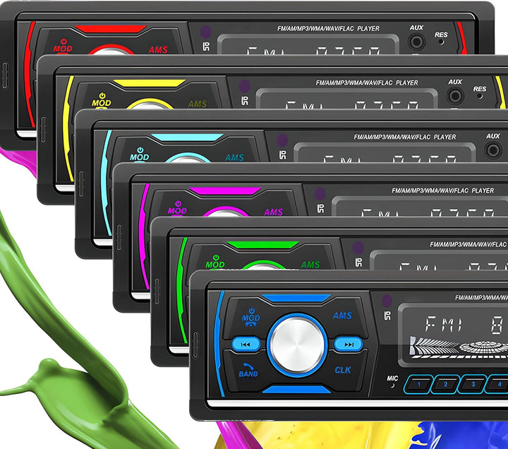 Retoo Autoradio mit Bluetooth Freisprecheinrichtung und Fernbedienung, 1 DIN MP3 Player mit 2 USB fü