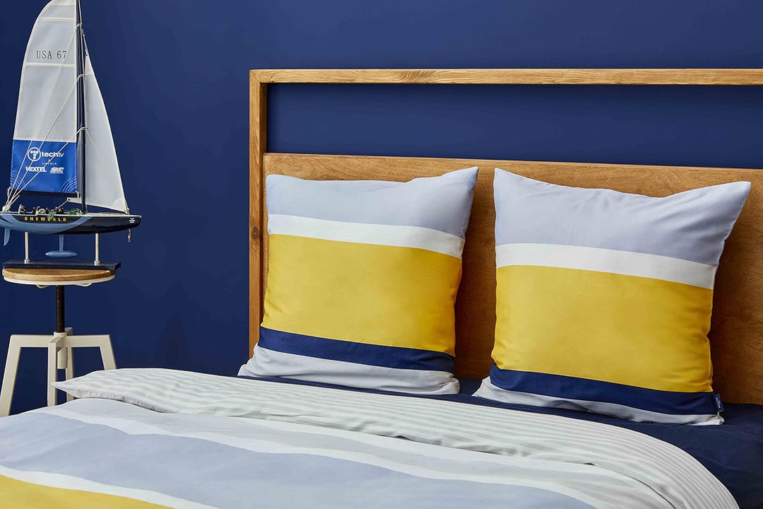 Nautica Home Bold BETTWÄSCHE Set 100% Baumwolle 200X200 + 2X80X80, 200x200