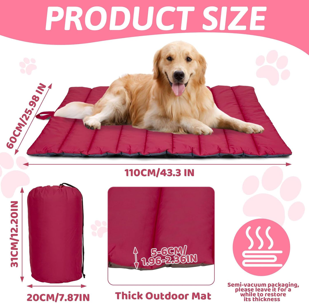 XIAPIA wasserdichte Hundematte für Outdoor, Waschbares Hundebett, Antistatik, Hygienisch, Faltbar, G