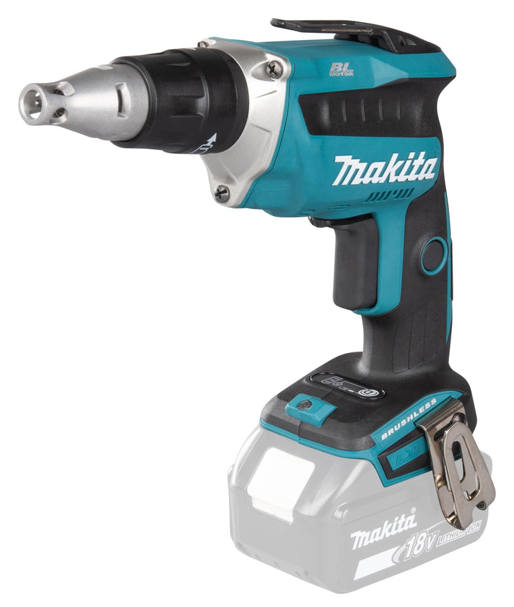 Makita DFS452Z Akku-Trockenbauschrauber (ohne Akku/Ladegerät, 490 W, 18 V) ohne Akku ohne Ladegerät,