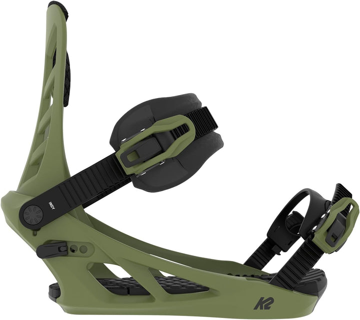 K2 Herren INDY Snowboard-Bindung, Moss, M (EU: 36.5-42 / US: 6-10 / Mondo: 230-270)