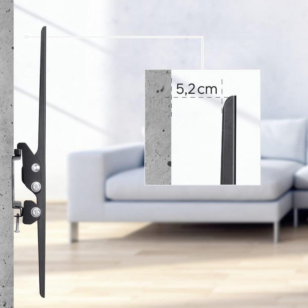 Hama TV Wandhalterung Neigbar (37 - 75 Zoll TV Halterung für grosse Fernseher bis zu 60 kg, max. VES