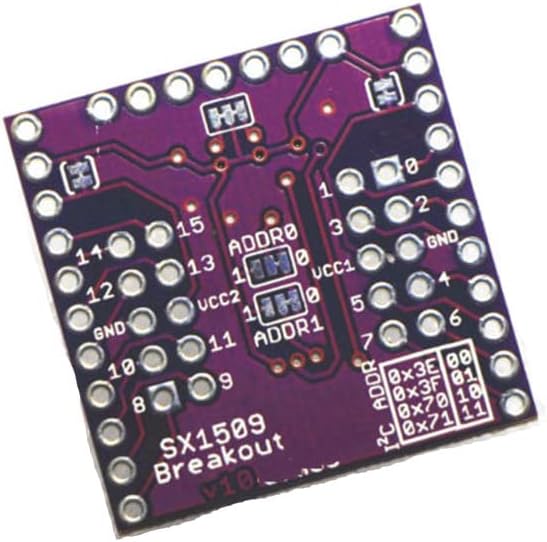 TECNOIOT 5 Stück SX1509 16-Kanal-I/O-Ausgangsmodul Tastatur-GPIO-Spannungspegel-LED-Treiber