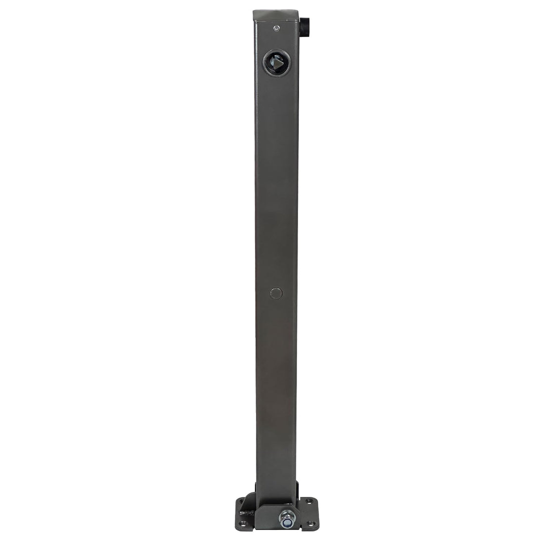 UvV Absperrpfosten 900mm Hoch - 70x70mm Vierkantrohr, Umlegbar mit Dreikantverschluss, Poller, Parkp