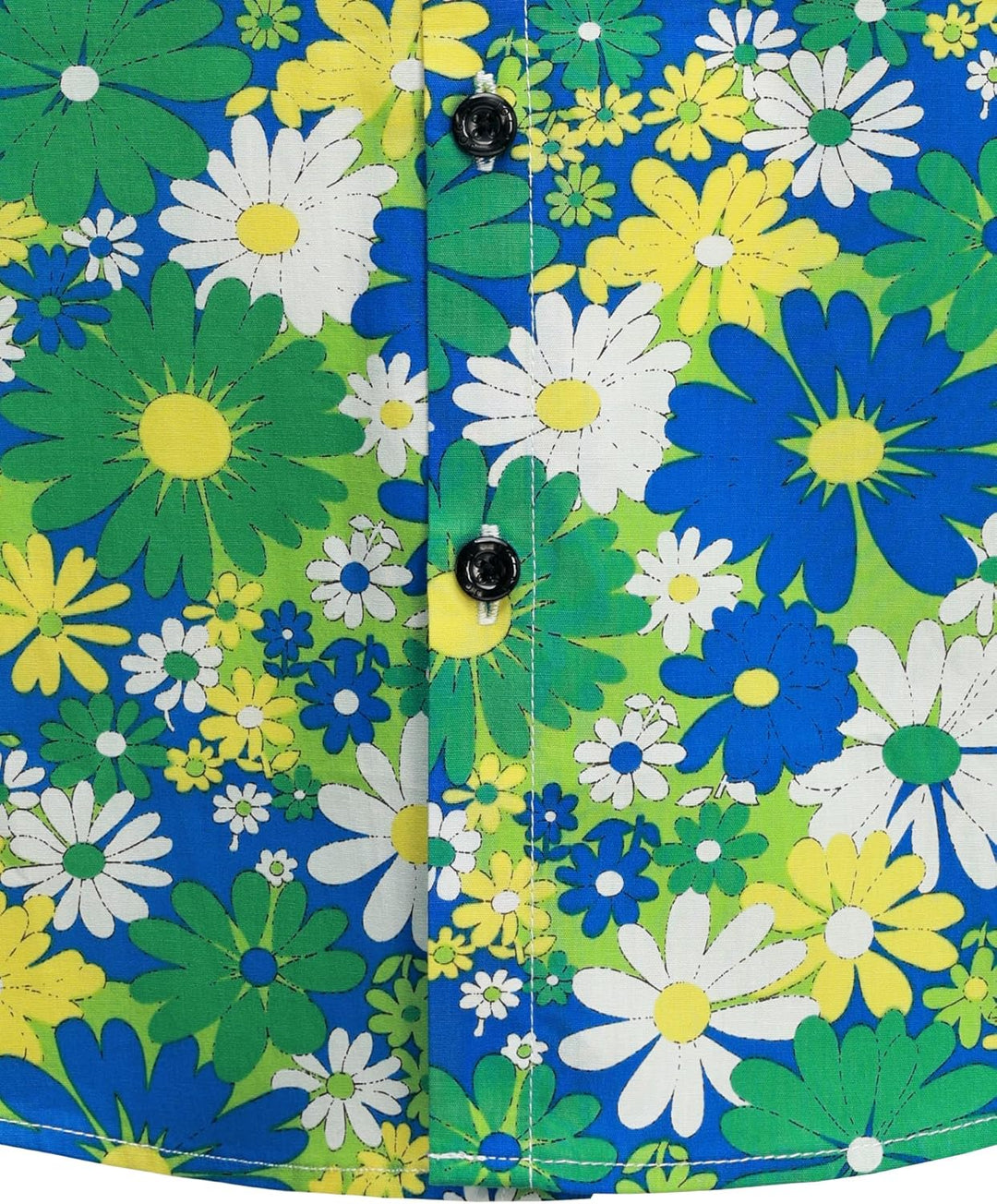 JOGAL Herren Regular Fit Floral Business Hemd Langarm Button Down Print Freizeithemd S Blau Grün Gän