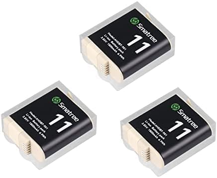 Smatree Akku 3-Pack 1800mAh Li-Ion Ersatzakku kompatibel für GoPro Hero 12, GoPro Hero 11, GoPro Her