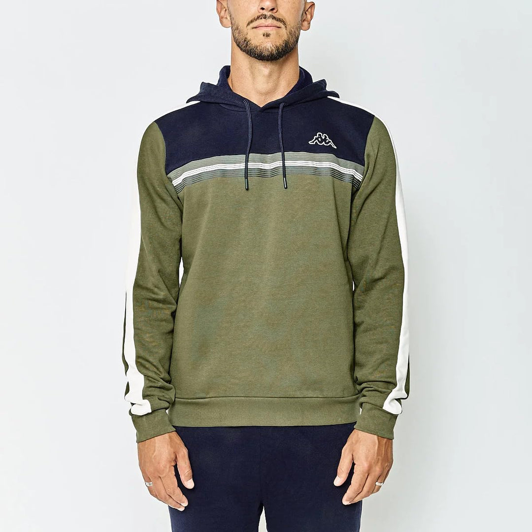 Kappa Herren Imagin Active Man Sweatshirt XXL Grün/Blau, XXL Grün/Blau