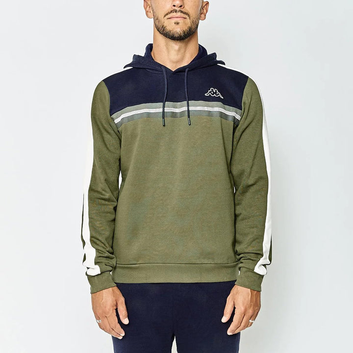 Kappa Herren Imagin Active Man Sweatshirt XXL Grün/Blau, XXL Grün/Blau