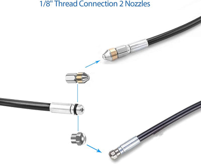 Monave Rohrreinigungsschlauch für Kärcher 15m Abflussreiniger, Rohrreiniger mit Kärcher K2-K7/HD/HDS