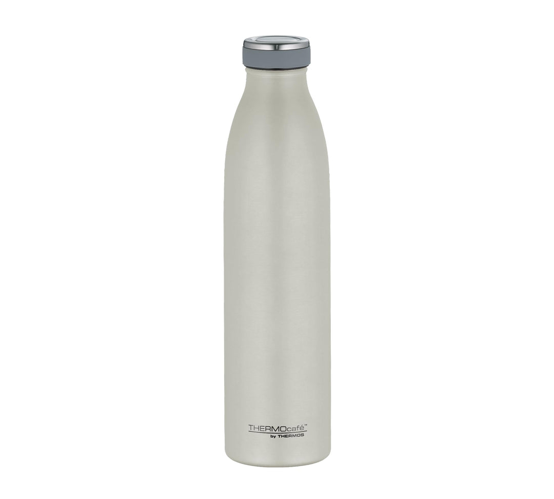 THERMOcafé by THERMOS TC BOTTLE beige matt 0,75l, Isolierflasche aus Edelstahl, kohlensäurefest, 12h