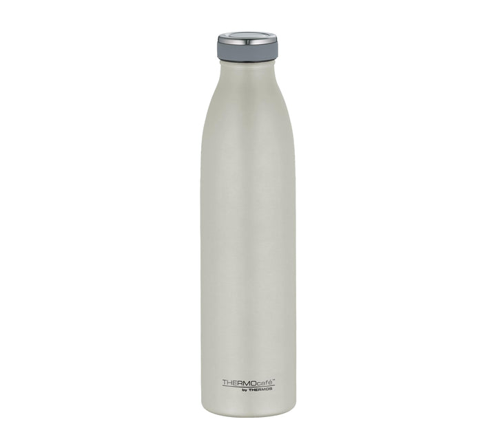 THERMOcafé by THERMOS TC BOTTLE beige matt 0,75l, Isolierflasche aus Edelstahl, kohlensäurefest, 12h