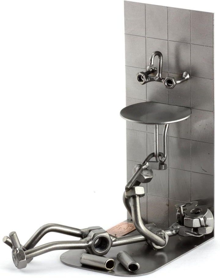 Steelman24 I Schraubenmännchen Klempner I Made in Germany I Handarbeit I Geschenkidee I Stahlfigur I