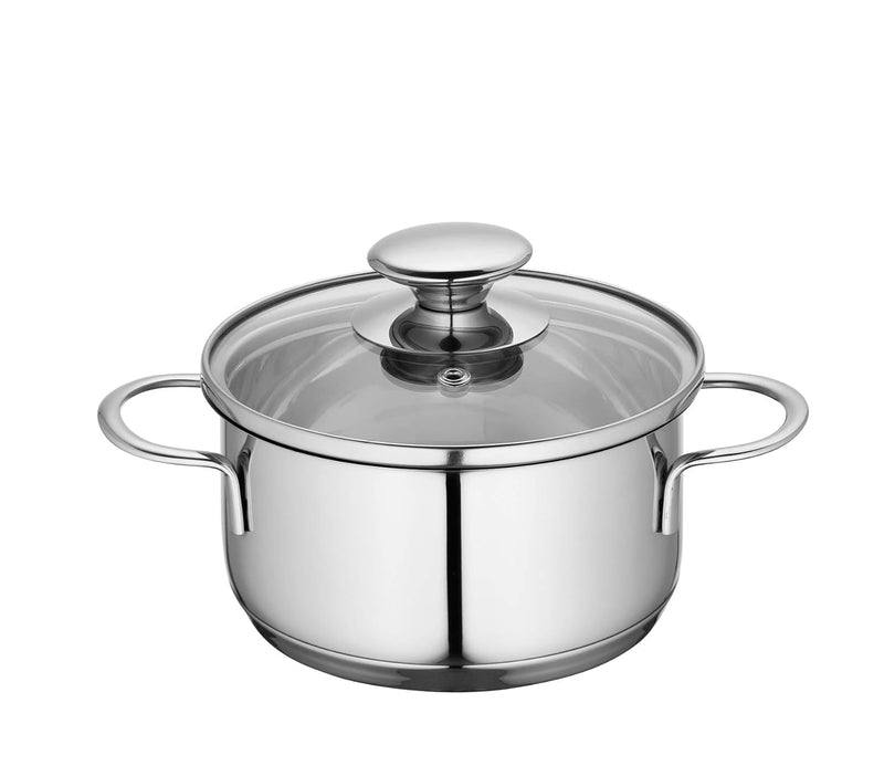 Küchenprofi 2370702814 Edelstahl-Topf mit Glasdeckel || Induktion