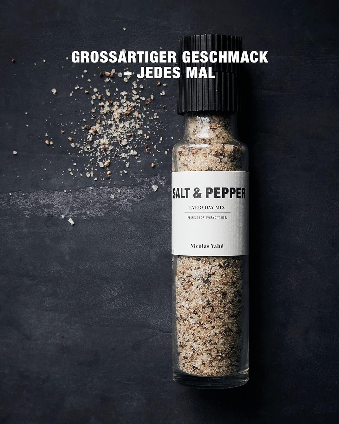 Nicolas Vahe Salz-Pfeffer-Mischung | Salz- & Pfeffermühle aus Keramik | Dänisches Design mit Gourmet