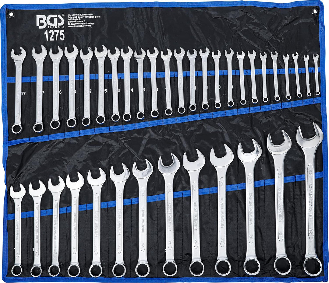 BGS 1275 | Maul-Ringschlüssel-Satz | SW 6 - 32 mm | 37-tlg. 37-tlg. | SW 6 -32 mm, 37-tlg. | SW 6 -3