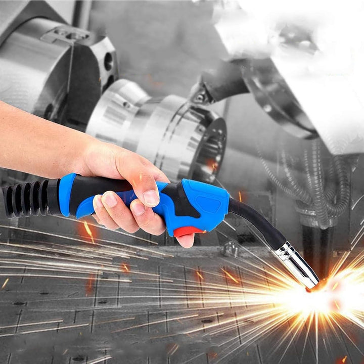 MIG/MAG Schweissbrenner, Schlauchpaket MB15 Welding Torch CO² Schutzgas Schweissbrenner 4m, mit Euro