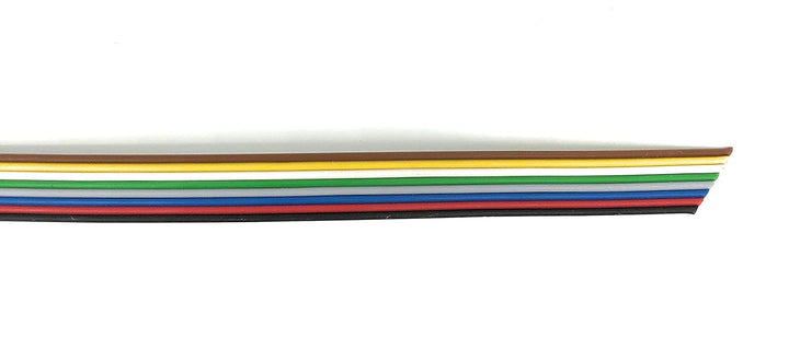 BELI-BECO L825/10 Kabel - Kupferlitze 8 x 0,25 mm² - Flachleitung 8-adrig - 8-Farben: Schwarz, Rot,