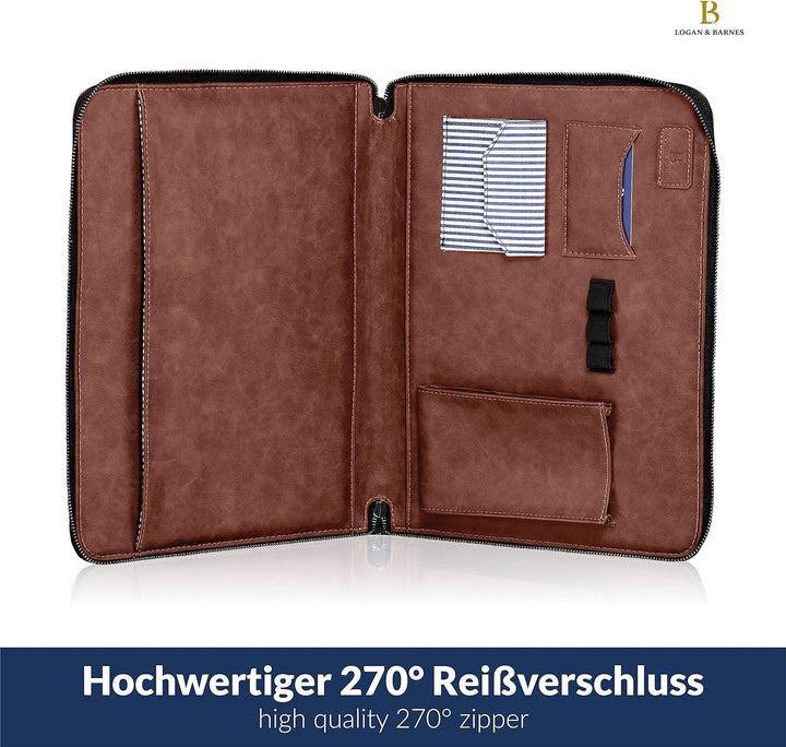 LOGAN & BARNES Laptop Hülle Herren - Elegante Laptop Tasche mit angenehmer Innenpolsterung - schlank