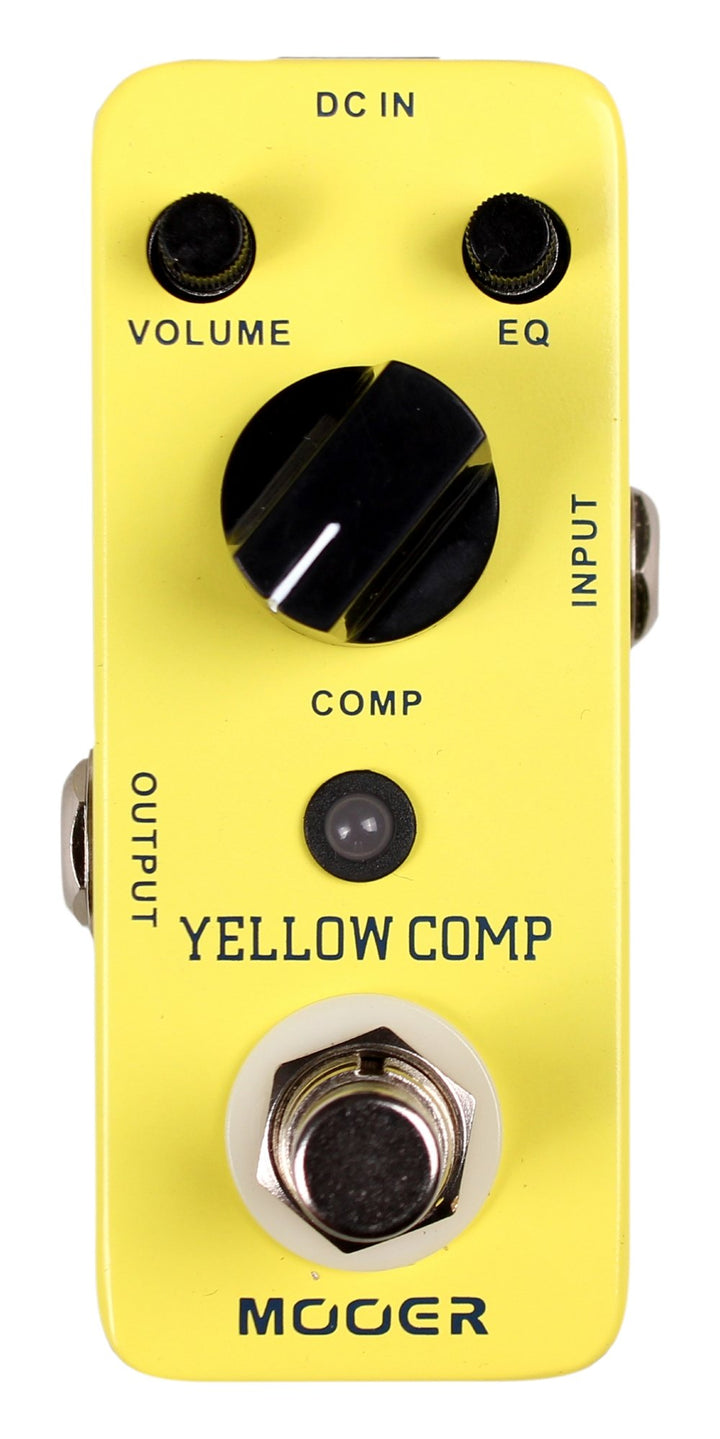 Mooer MCS2 Yellow Compression Effects Pedal Single, Single