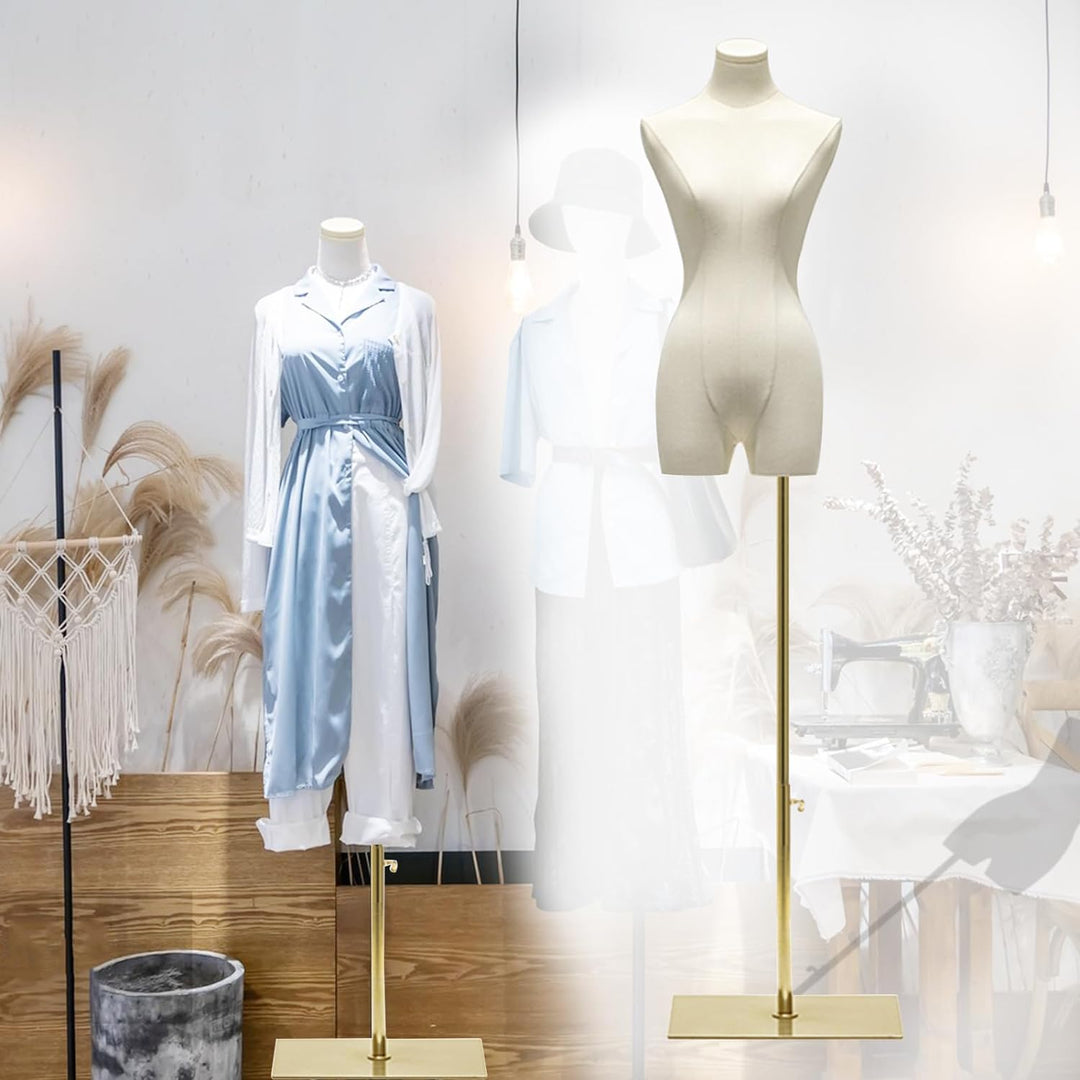 Schneiderpuppe Damenbüste Weiblich, Höhe Verstellbarer Schaufensterpuppe Körper, Mannequin mit Metal