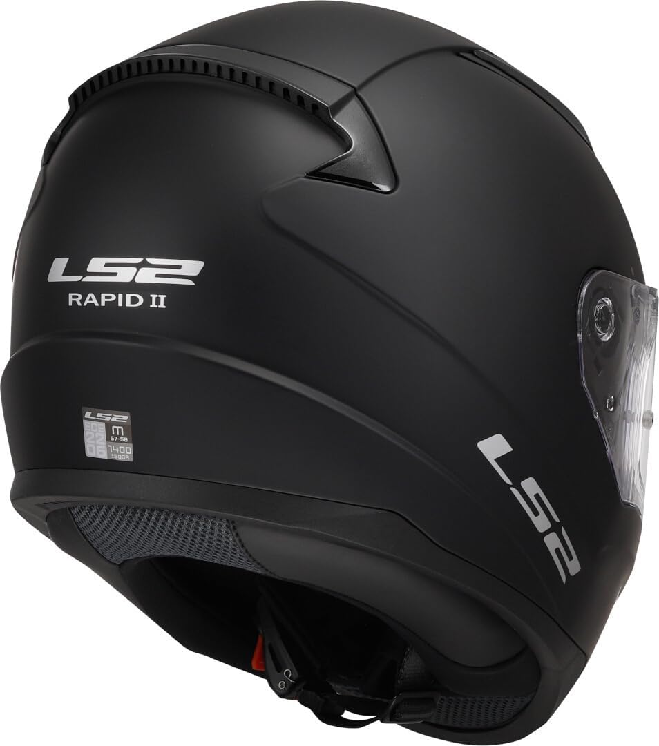 LS2, Integraler Motorradhelm Rapid SOLID Matt Black, XS, XS