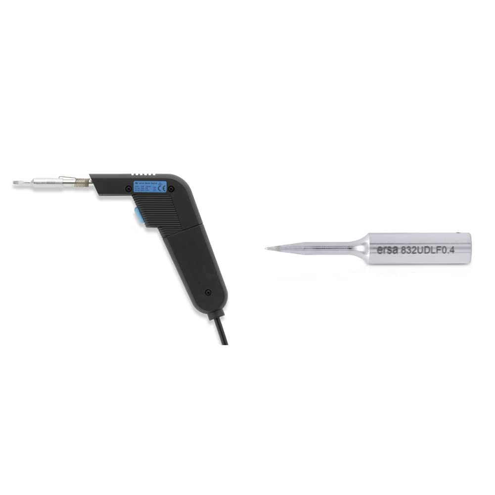 ERSA Lötkolben Multi-Sprint 75W 230V 0960ED & Dauerlötspitze gerade verlängert bleistiftspitz 0,4 mm