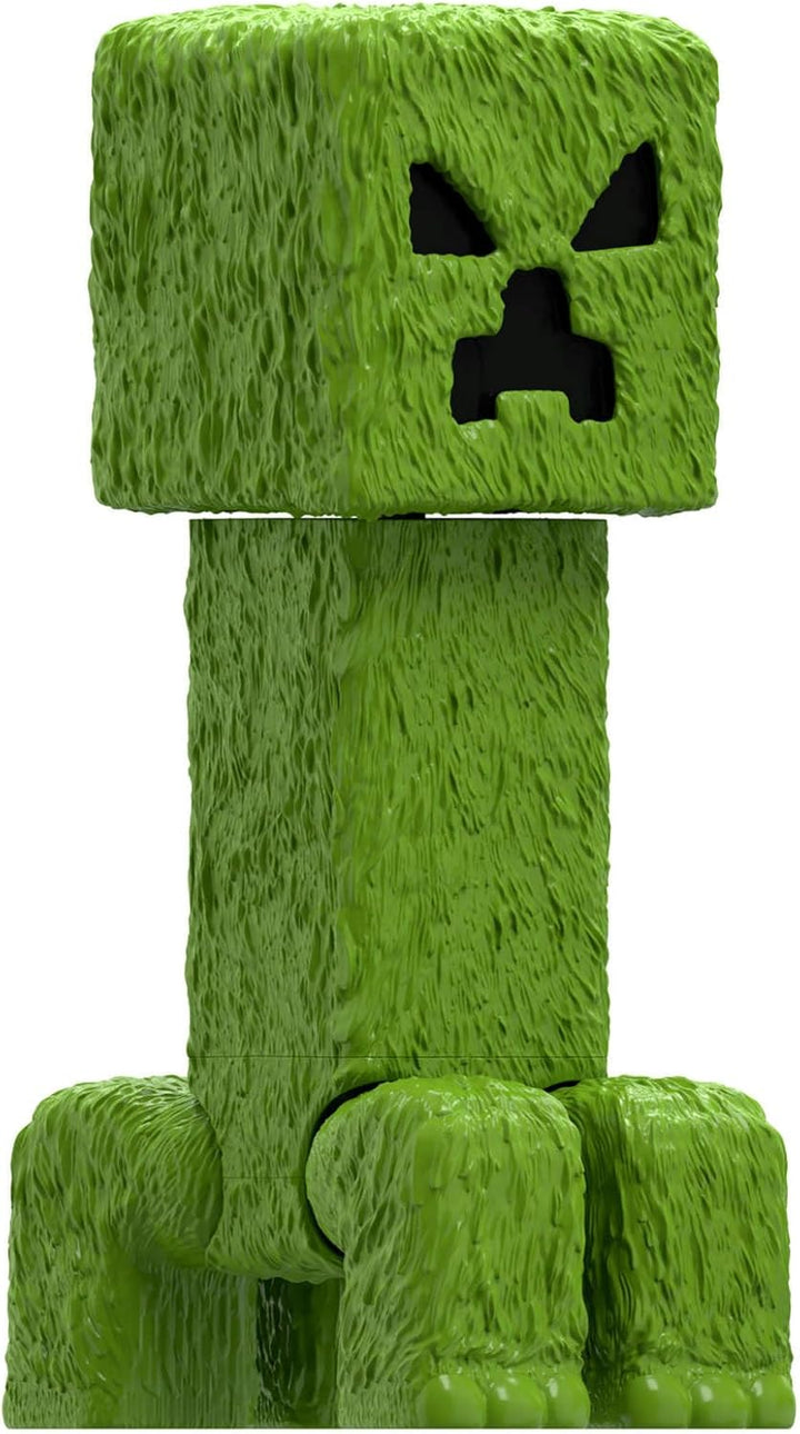 Mattel Minecraft Grosse Actionfiguren, 30 cm grosse, bewegliche Creeper-Sammelfigur, inspiriert von