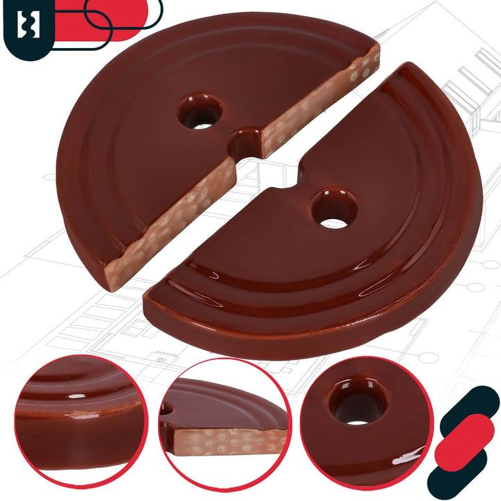 KOTARBAU® Beschwerungsstein für Gärtopf aus Steinzeug Halbiert Fermentiergewicht für Sauerkrauttopf