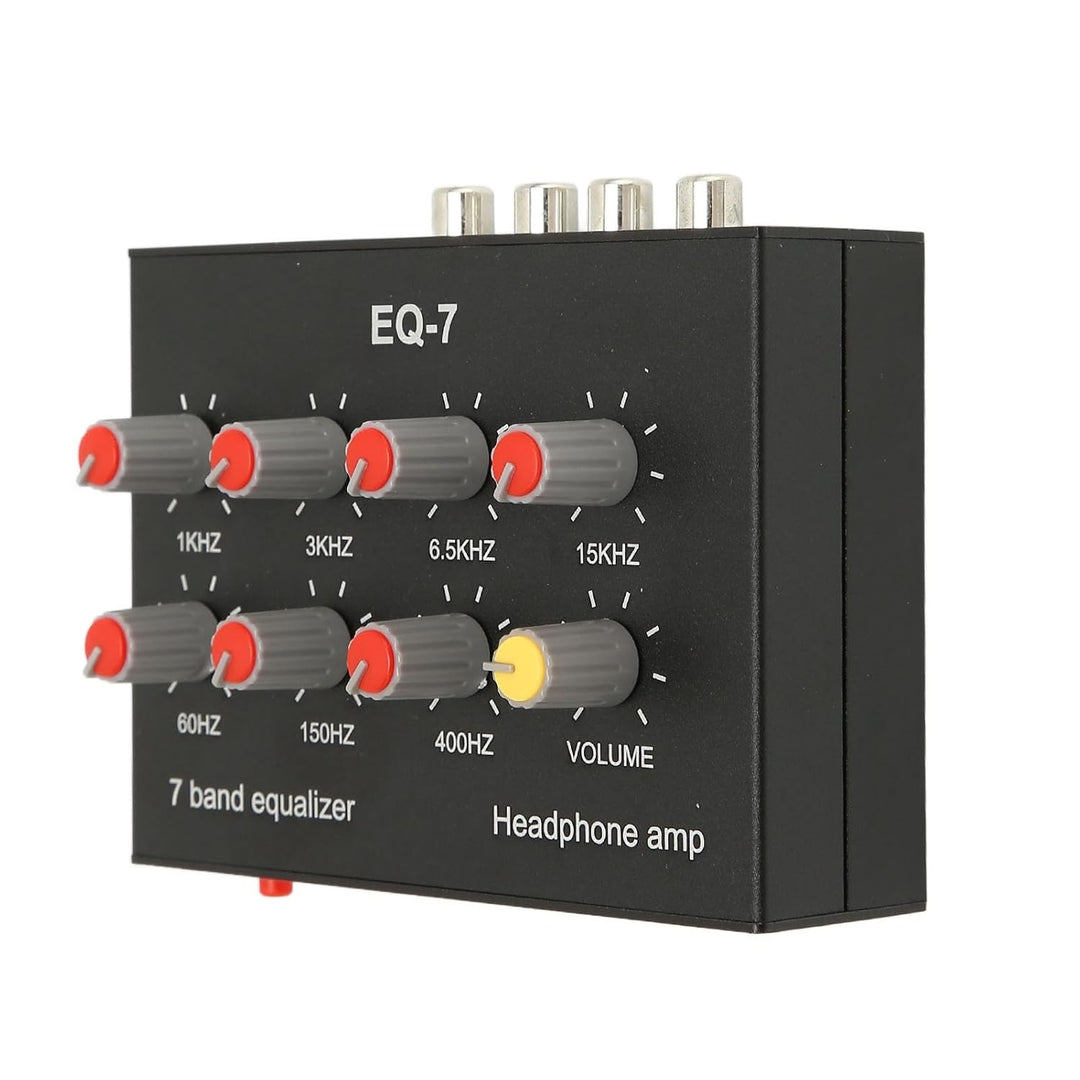 Focket EQ 7 Band Car Audio Graphic Equalizer, 12dB High Bass Anpassung Dual Channel Graphic Equalize
