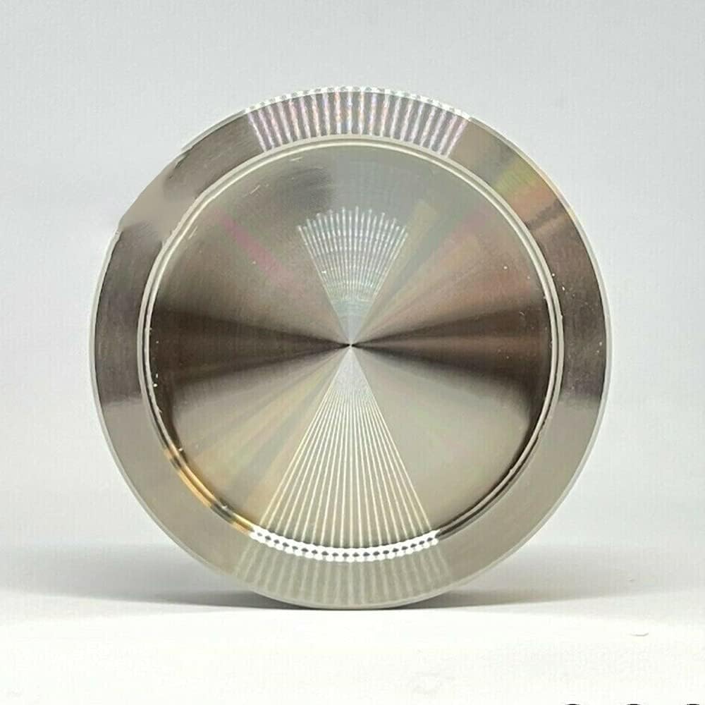 FIP Paar runder Türgriff aus Glas mit 3M-Aufklebern inkl. Edelstahl 5 cm x 5 cm x 6 mm MANIGLIETTA T