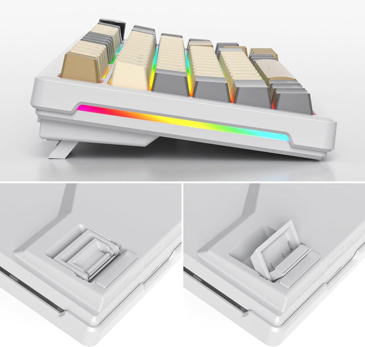 SOLIDEE Verkabelte Mechanische Gaming Tastatur 75 Prozent, Hot-Swap-Fähig Mit Gasket Struktur, RGB H