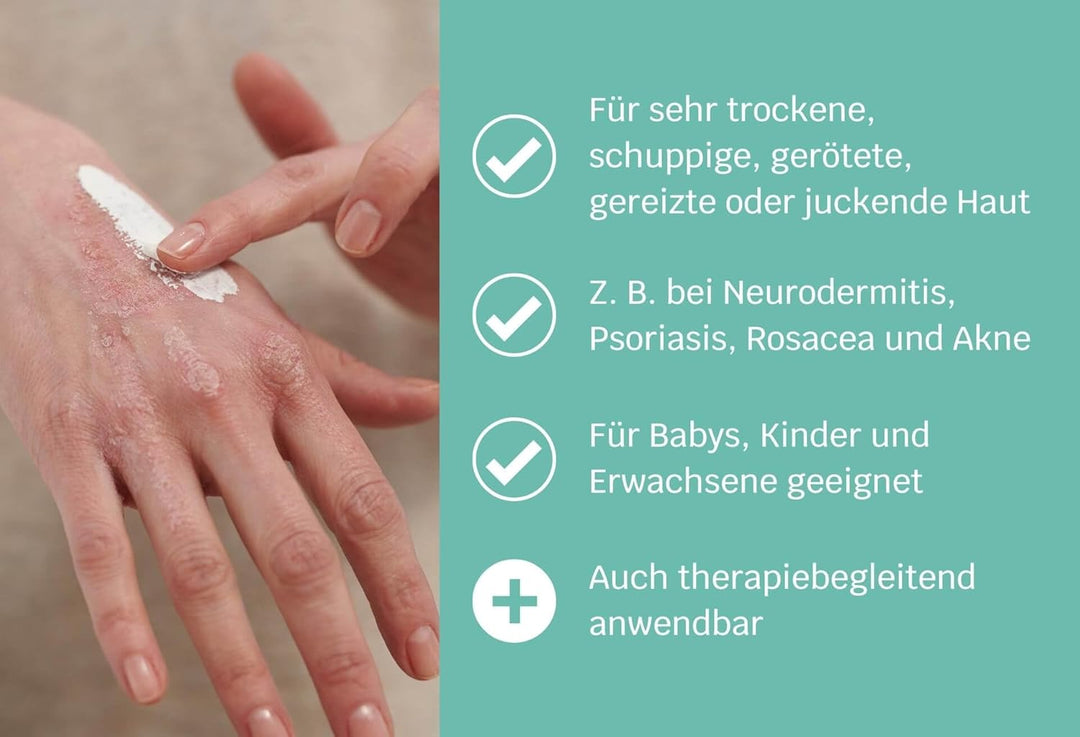 SIRIDERMA Intensiv-Pflegemaske Akut | ohne Duftstoffe | Basische Creme-Maske | 150 ml | Vegane Hautp