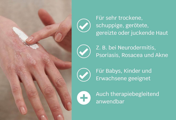 SIRIDERMA Intensiv-Pflegemaske Akut | ohne Duftstoffe | Basische Creme-Maske | 150 ml | Vegane Hautp