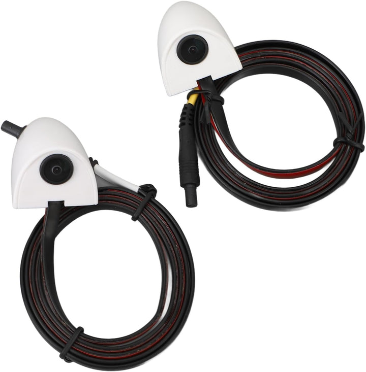 Auto Seitentür Sicht Toter Winkel Kamera Set, 2 Mini Kameras mit Umschaltbarer Flip Bild Seitenmonta