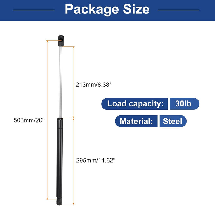 QUARKZMAN 508MM Gasdruckfeder, 13.62KG Gasfeder Gasdruckdämpfer für Bett Stauraum Abdeckung Tür Deck