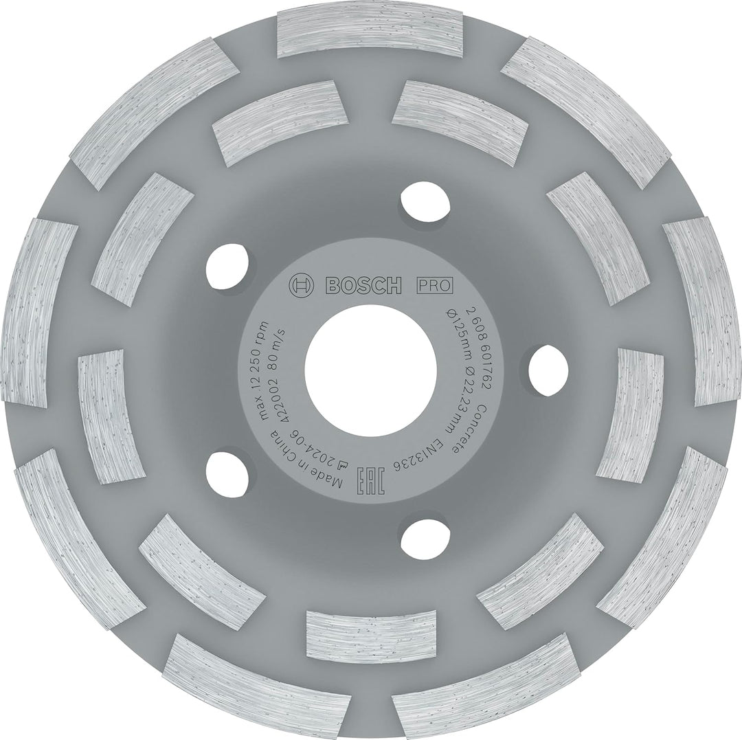 Bosch Accessories Diamantschleifscheibe Expert for Concrete Diamanttopfscheibe (für Beton, Schleifsc