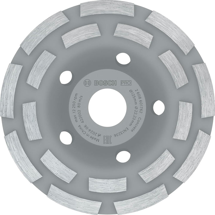 Bosch Accessories Diamantschleifscheibe Expert for Concrete Diamanttopfscheibe (für Beton, Schleifsc
