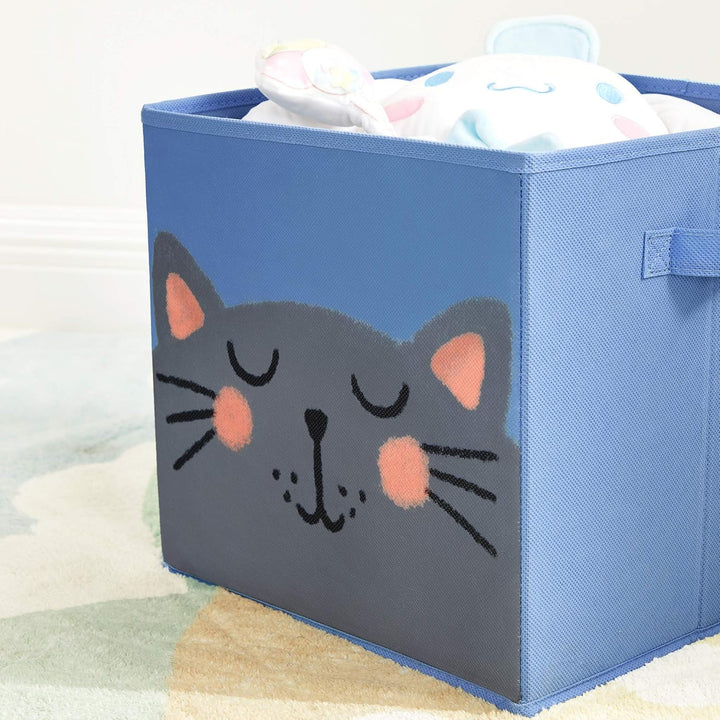 SONGMICS Aufbewahrungsbox, 3er Set, Faltboxen, Stoffboxen je mit 2 Griffen,Spielzeug-Organizer, 30 x