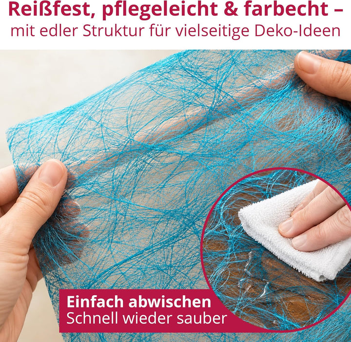 Sizoweb Tischläufer Tischband Dekoration Dekor Breite 30 cm Rollenlänge und Farbe wählbar Petrol Tür