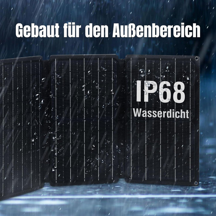 Raddy SP30 30W Solarpanel, faltbares tragbares Solar-Ladegerät, QC3.0 USB Port/Type-C/DC 18V Schnell
