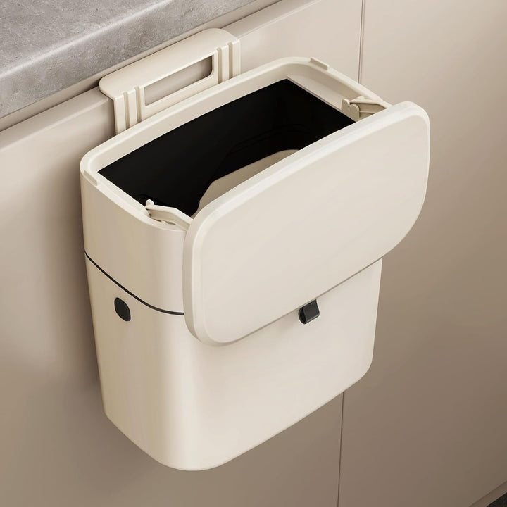 Mülleimer Hängend Küche, 7-Liter Abfalleimer Küche mit Deckel Küchenabfalleimer Wandmontage Klein Mü
