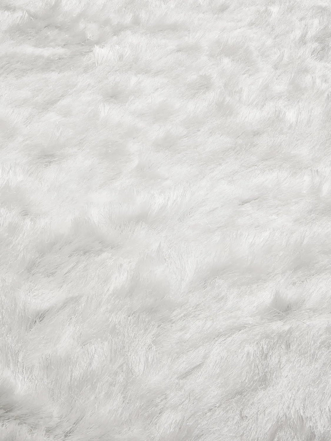 benuta Shaggy Hochflor Whisper Weiss ø 80 cm rund | Langflor Schlafzimmer und Wohnzimmer Teppich, Ku