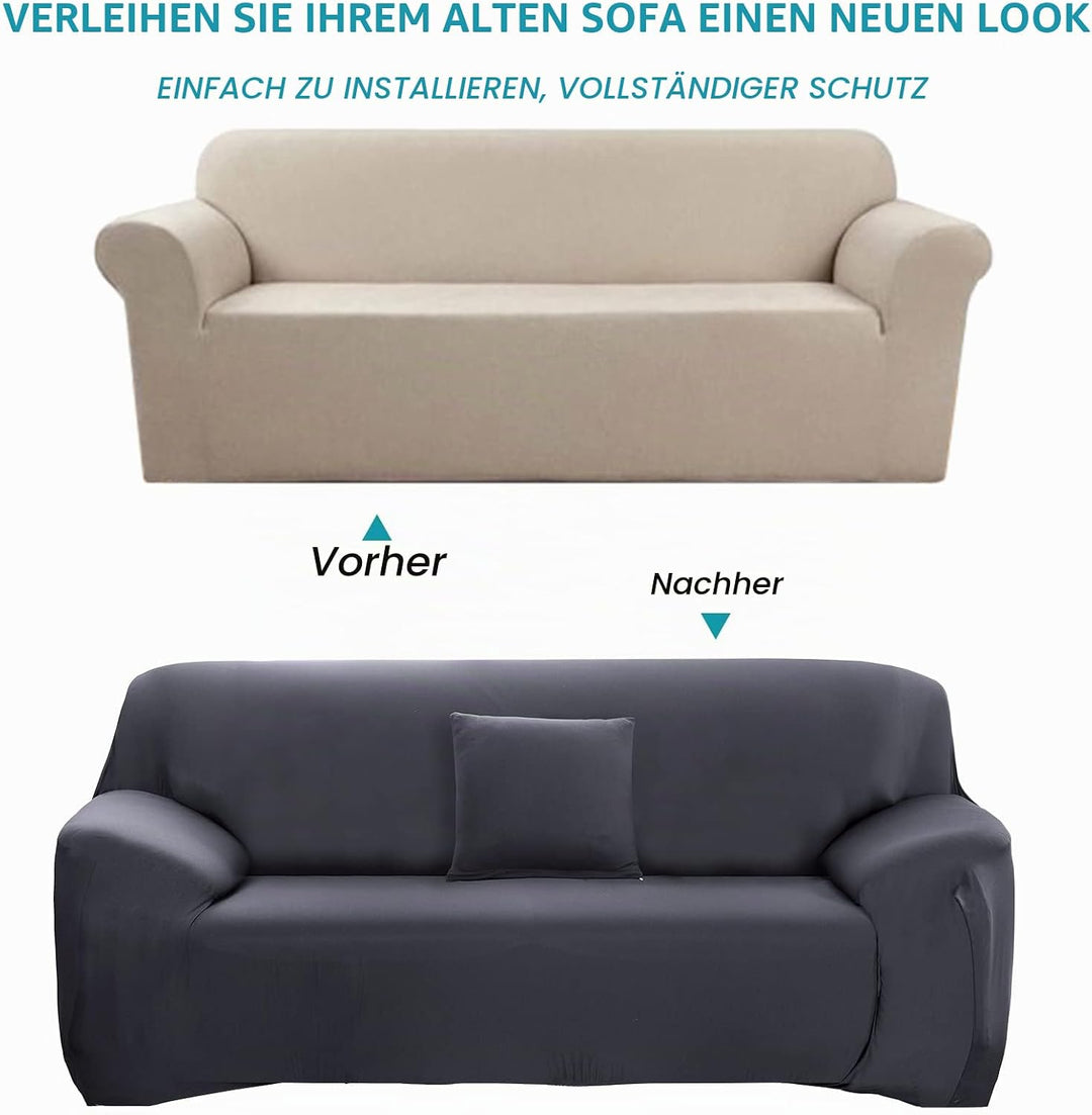 ele ELEOPTION Sofa Überwürfe Sofabezug Stretch elastische Sofahusse Sofa Abdeckung in Verschiedene G