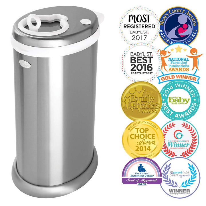 Ubbi Windeleimer & Edelstahl Windeleimer for stainless steel pails Chrome, Chrome