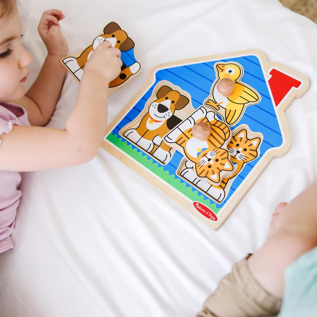 Melissa and Doug 2055 - Haustiere Steckpuzzle Jumbo
